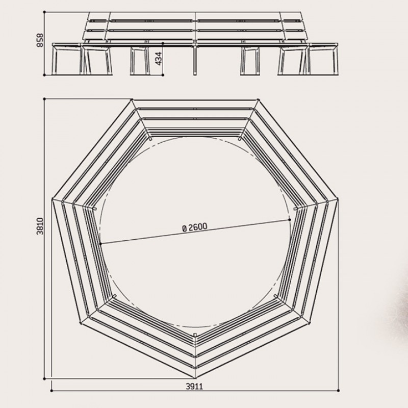 Banc al voltant de l'arbre Silaos
